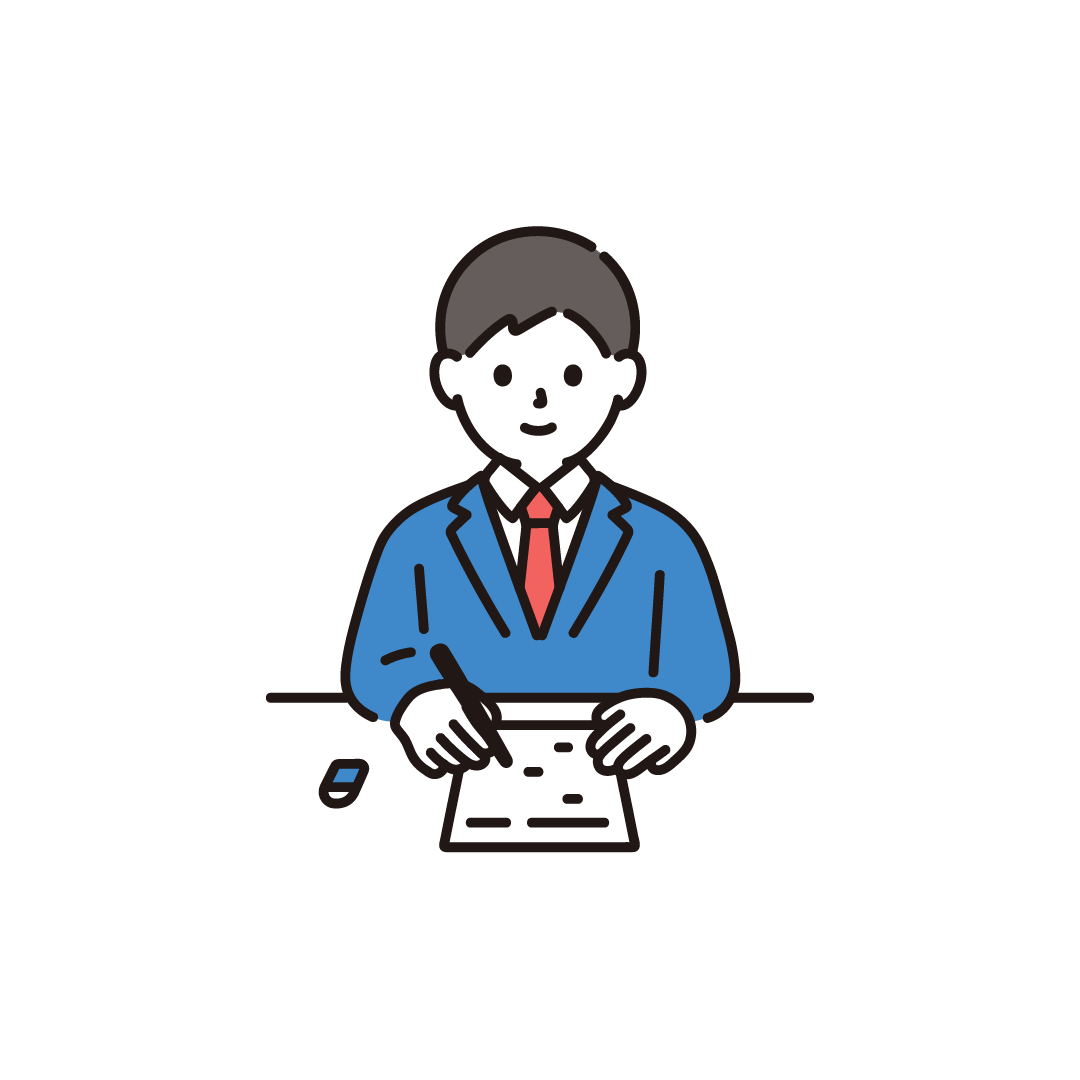 テストを受ける学生